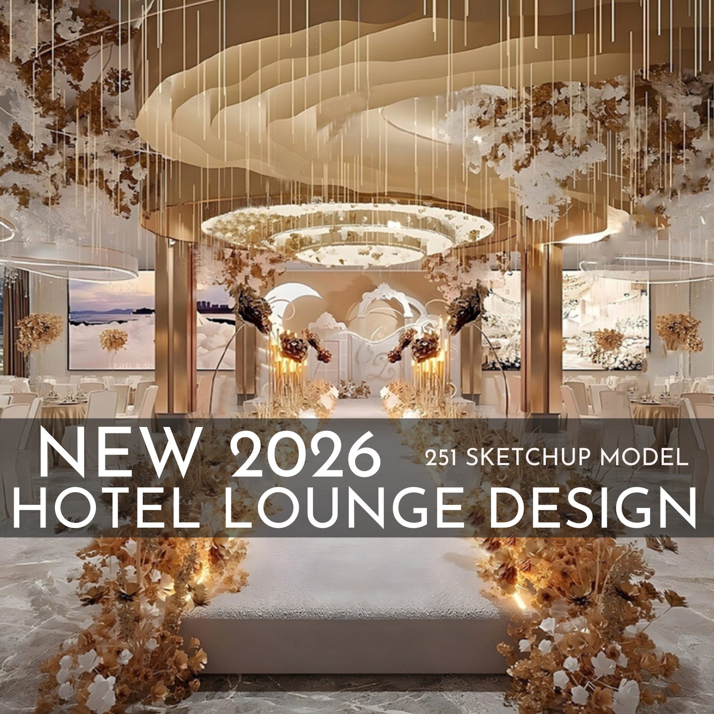 251 Hotel Lounge SketchUp 3D Models | 2026 Interior Design Asset Pack