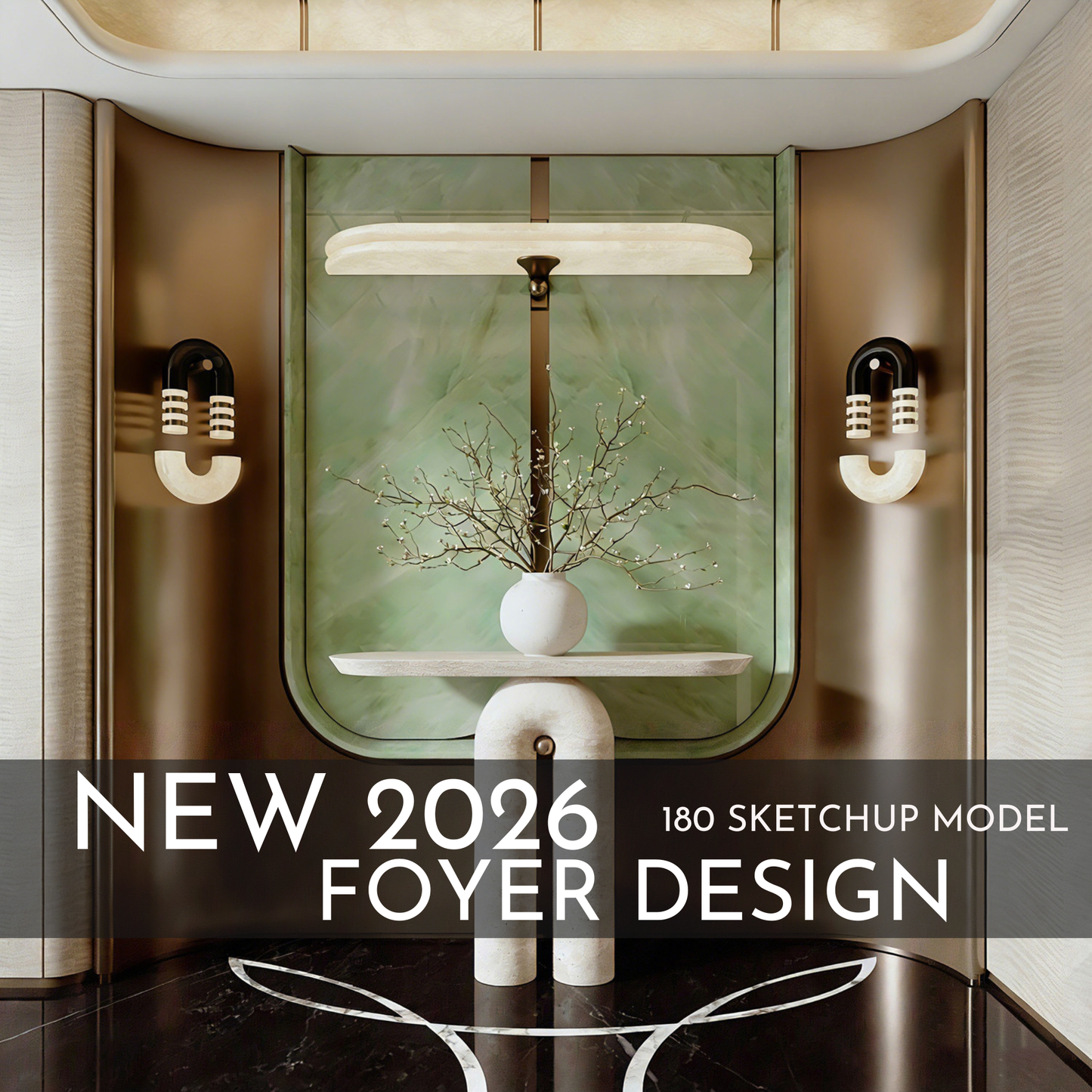 180 Foyer SketchUp 3D Models | 2026 New Interior Design Bundle