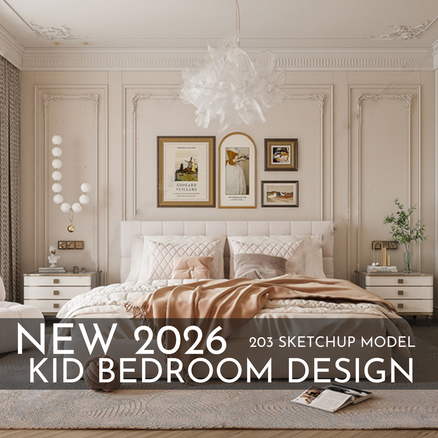 2026 New Kid Bedroom Design – 203 SketchUp 3D Models | Interior Asset Pack