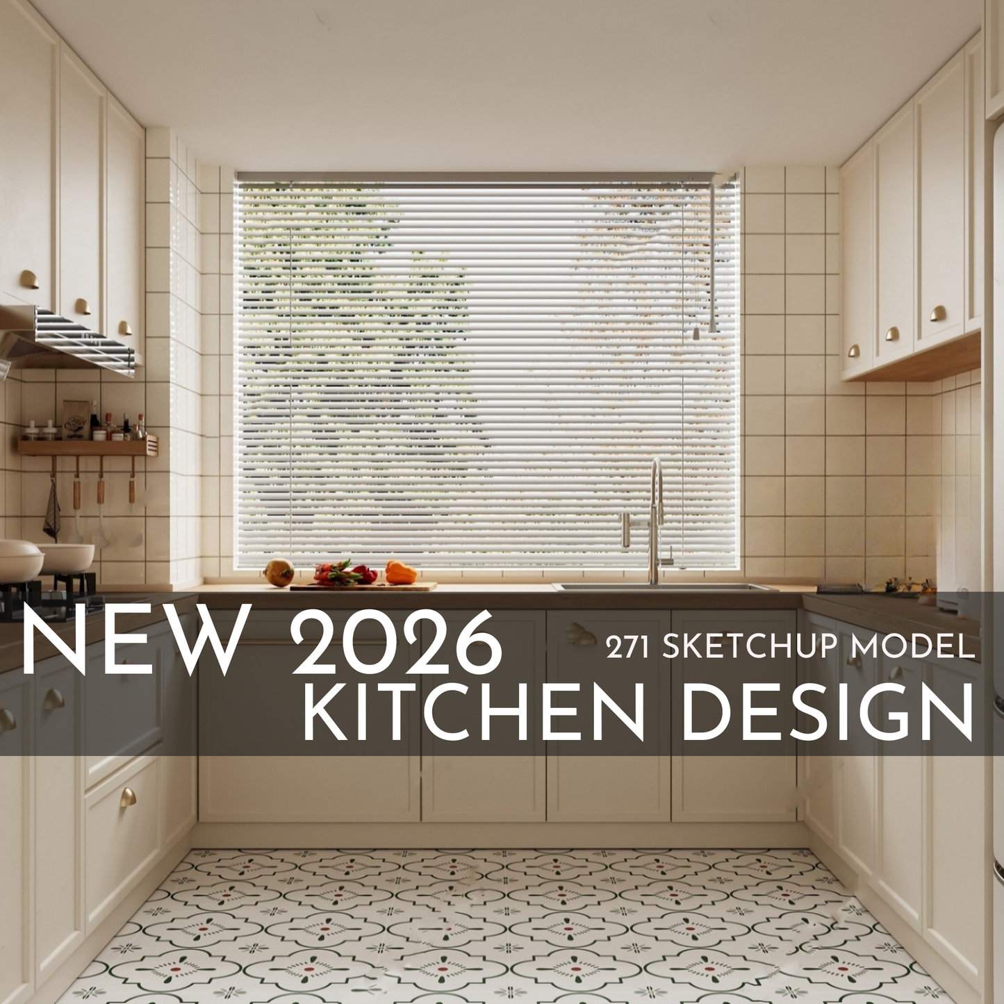 271 Kitchen SketchUp 3D Models | 2026 New Design | Interior Asset Pack