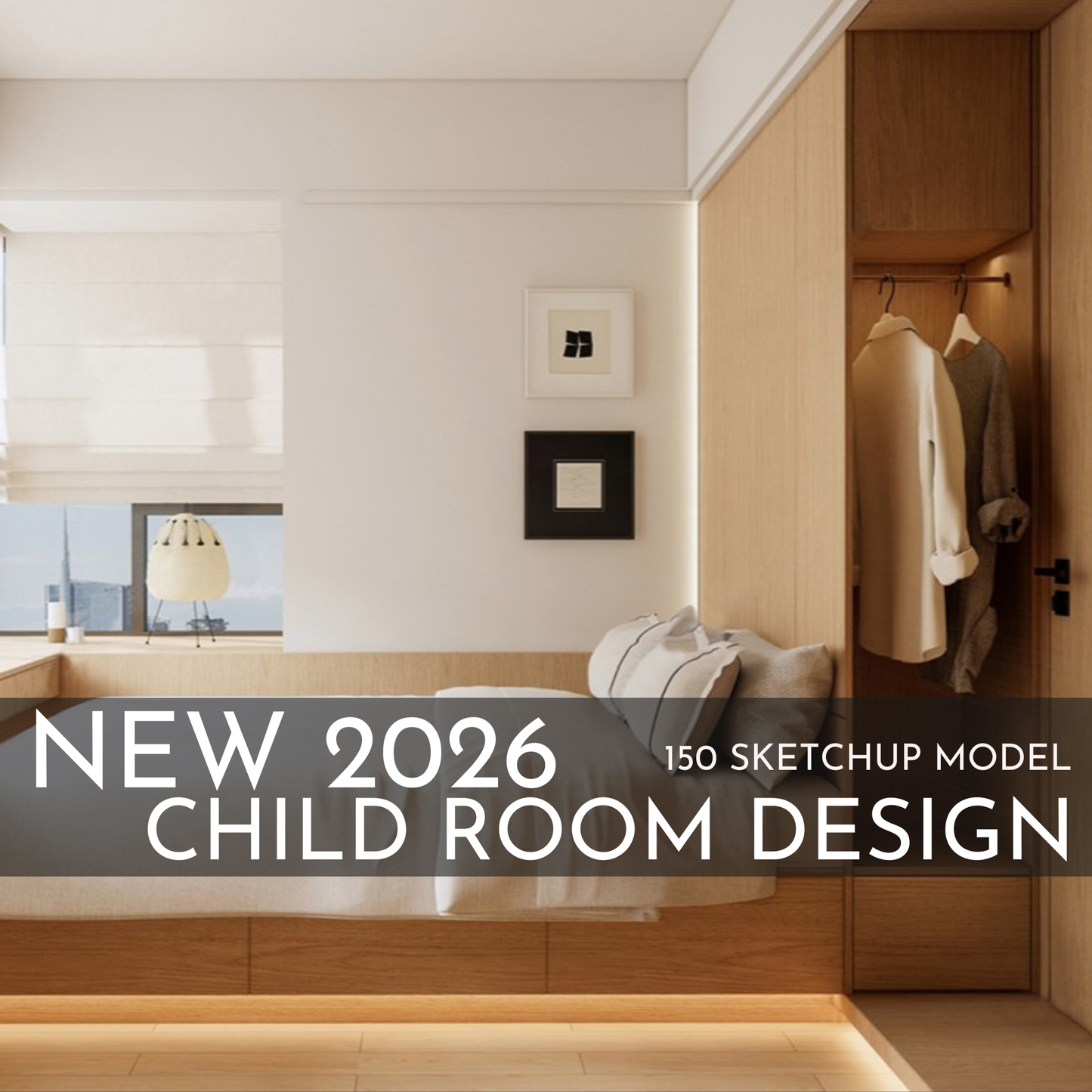 150 Child Study Room SketchUp 3D Models | 2026 New Interior Design Bundle