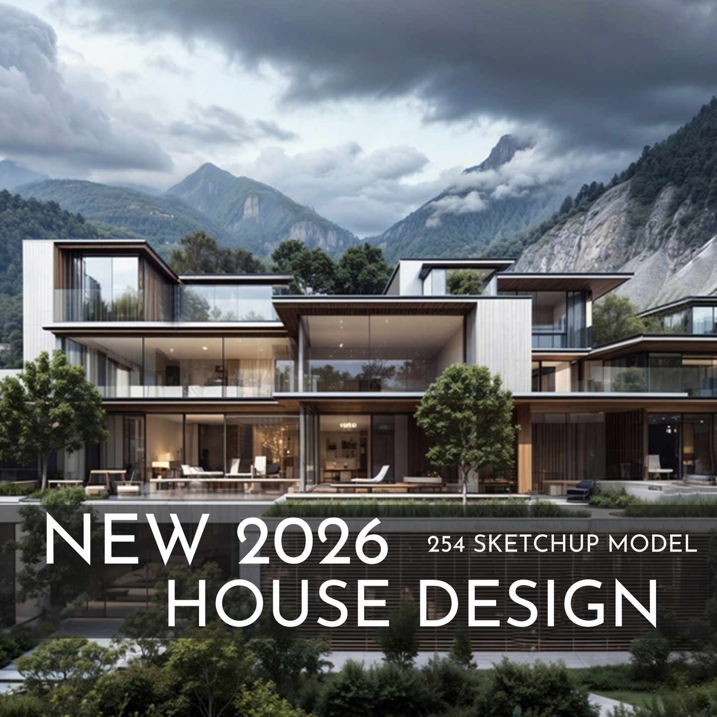 254 House Design SketchUp 3D Models | 2026 New Interior Design Bundle