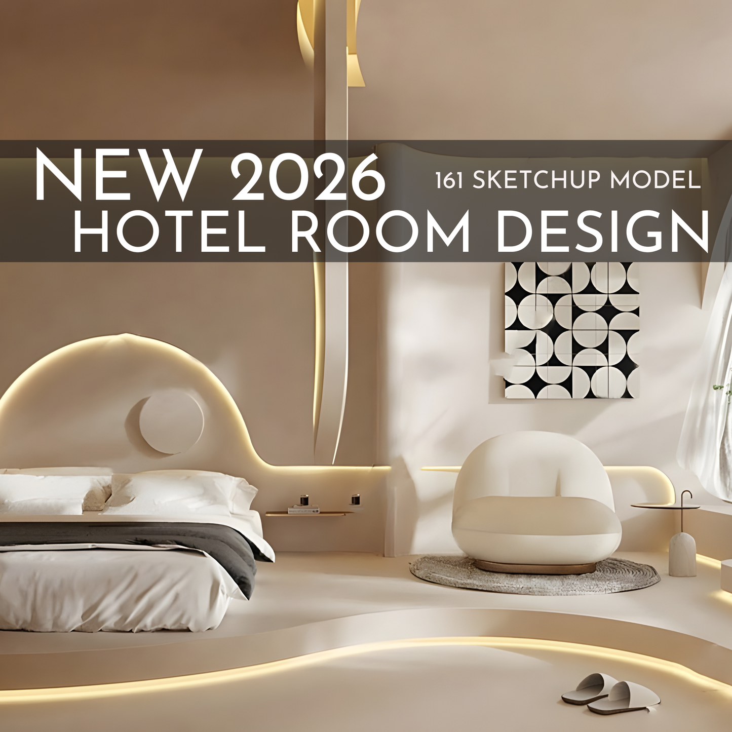161 Hotel Room Design SketchUp 3D Models | 2026 New Design | Interior Asset Pack