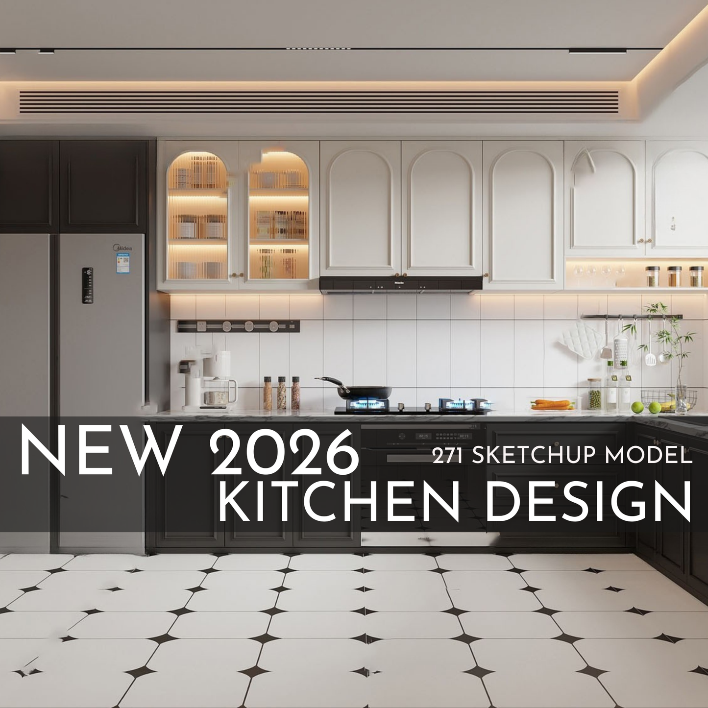 271 Kitchen SketchUp 3D Models | 2026 New Design | Interior Asset Pack