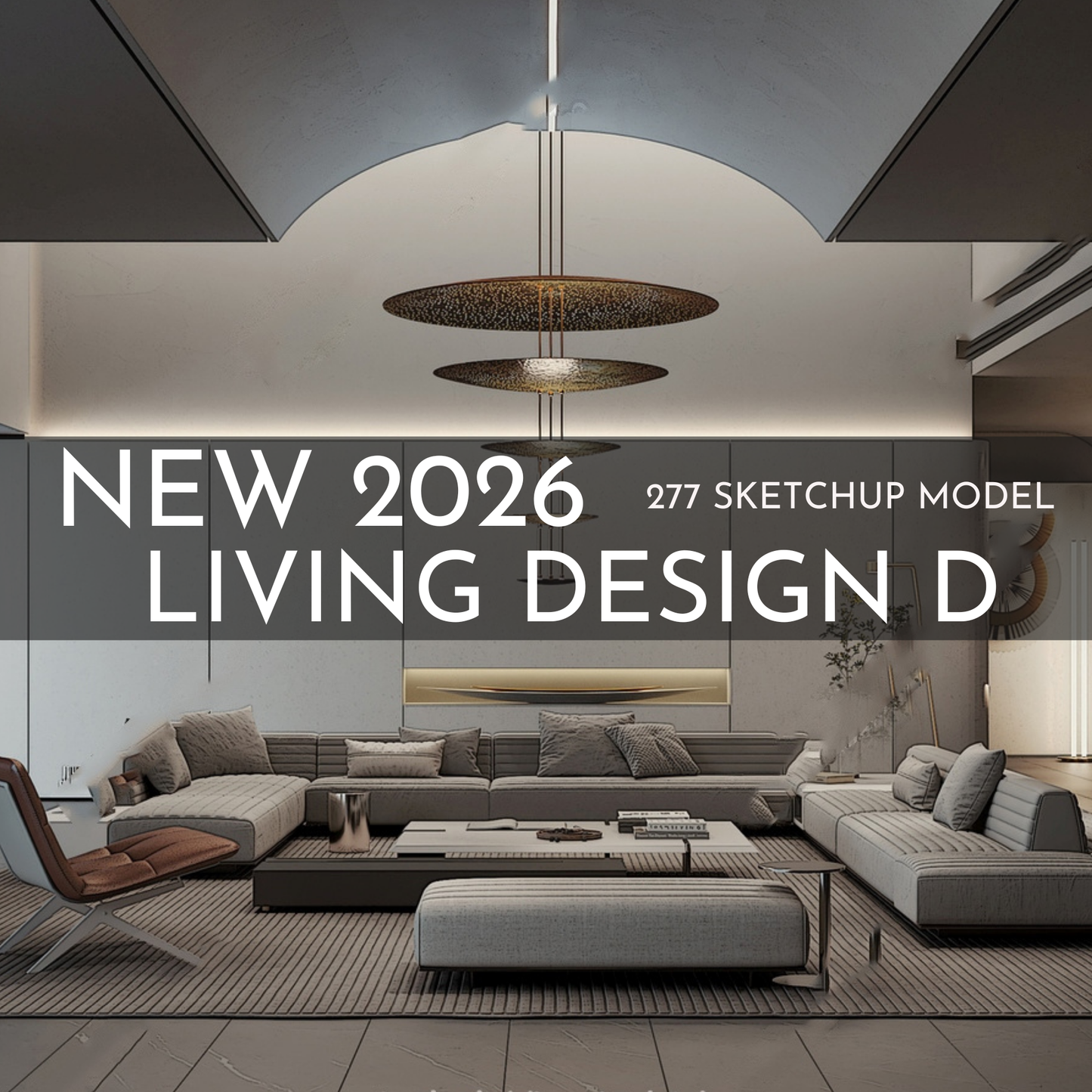 277 Living Room Design D SketchUp 3D Models | 2026 New Design | Interior Asset Pack