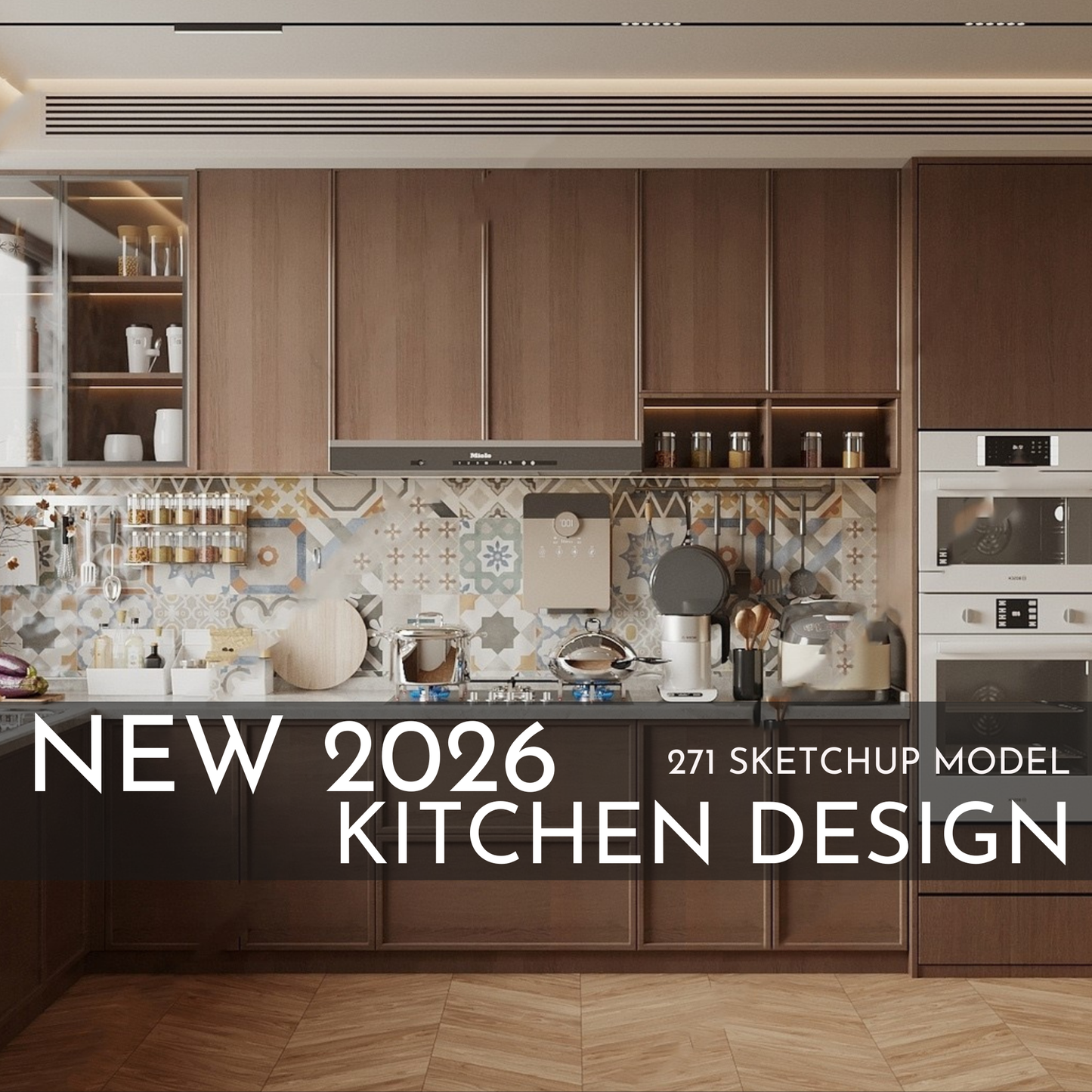 271 Kitchen SketchUp 3D Models | 2026 New Design | Interior Asset Pack