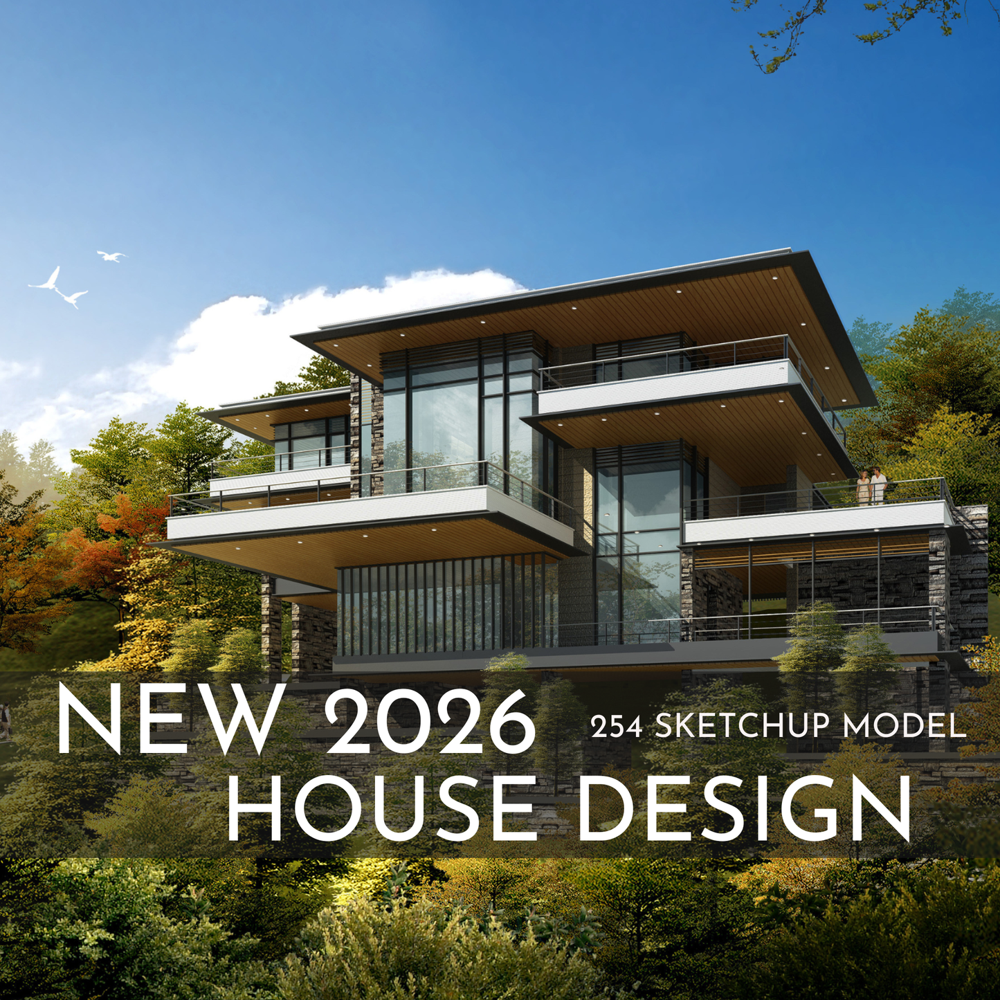 254 House Design SketchUp 3D Models | 2026 New Interior Design Bundle