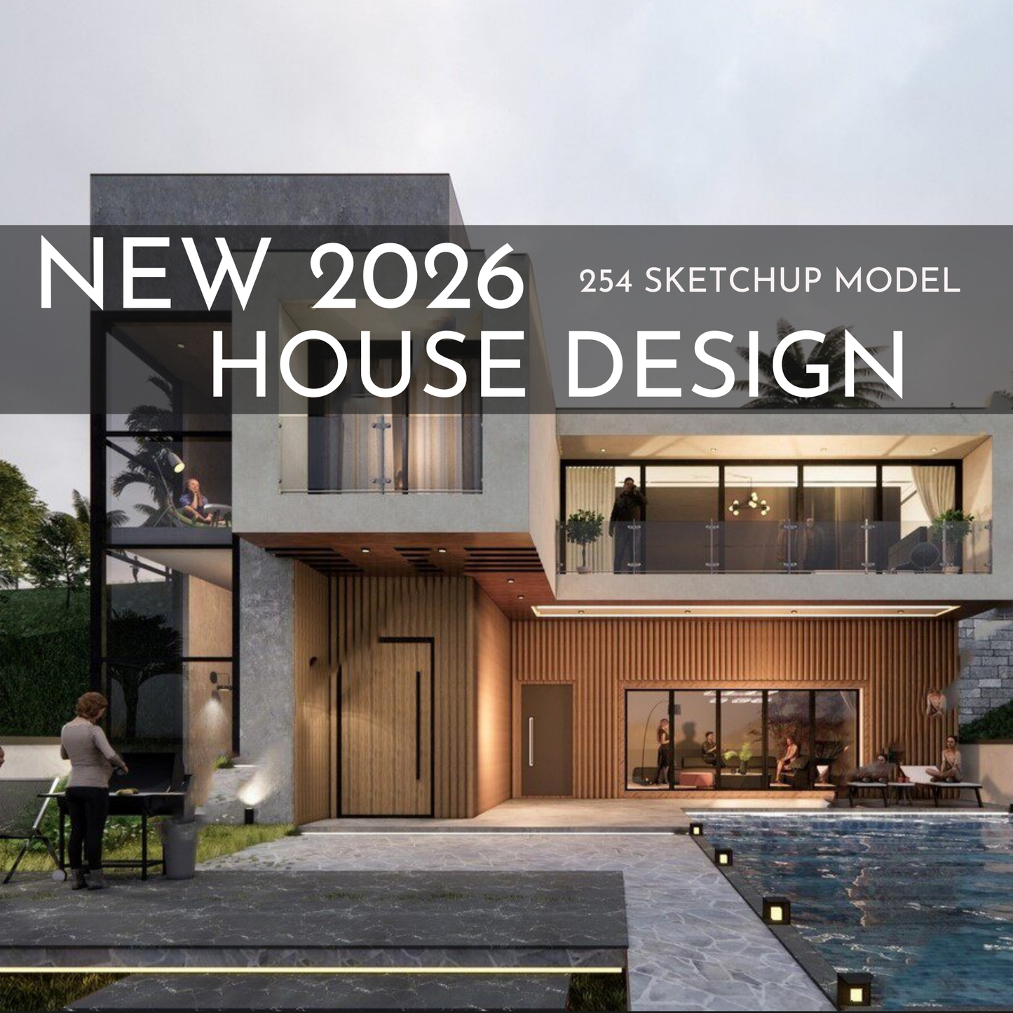 254 House Design SketchUp 3D Models | 2026 New Interior Design Bundle