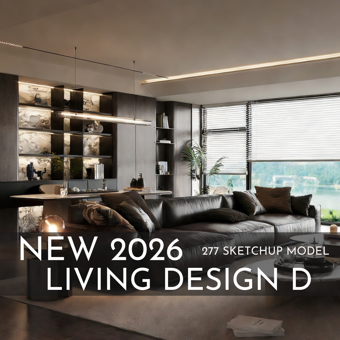 277 Living Room Design D SketchUp 3D Models | 2026 New Design | Interior Asset Pack