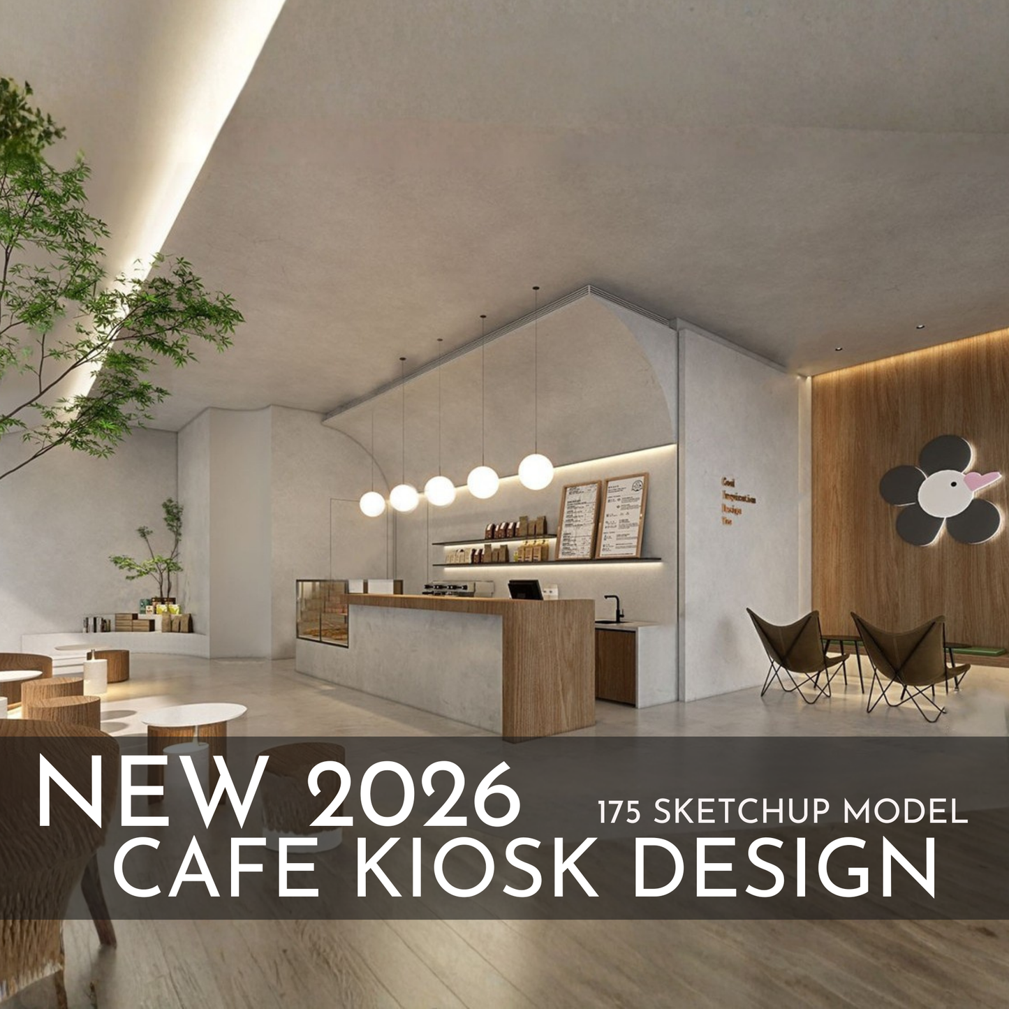 175 Cafe Kiosk Design SketchUp 3D Models | 2026 New Design | Interior Asset Pack