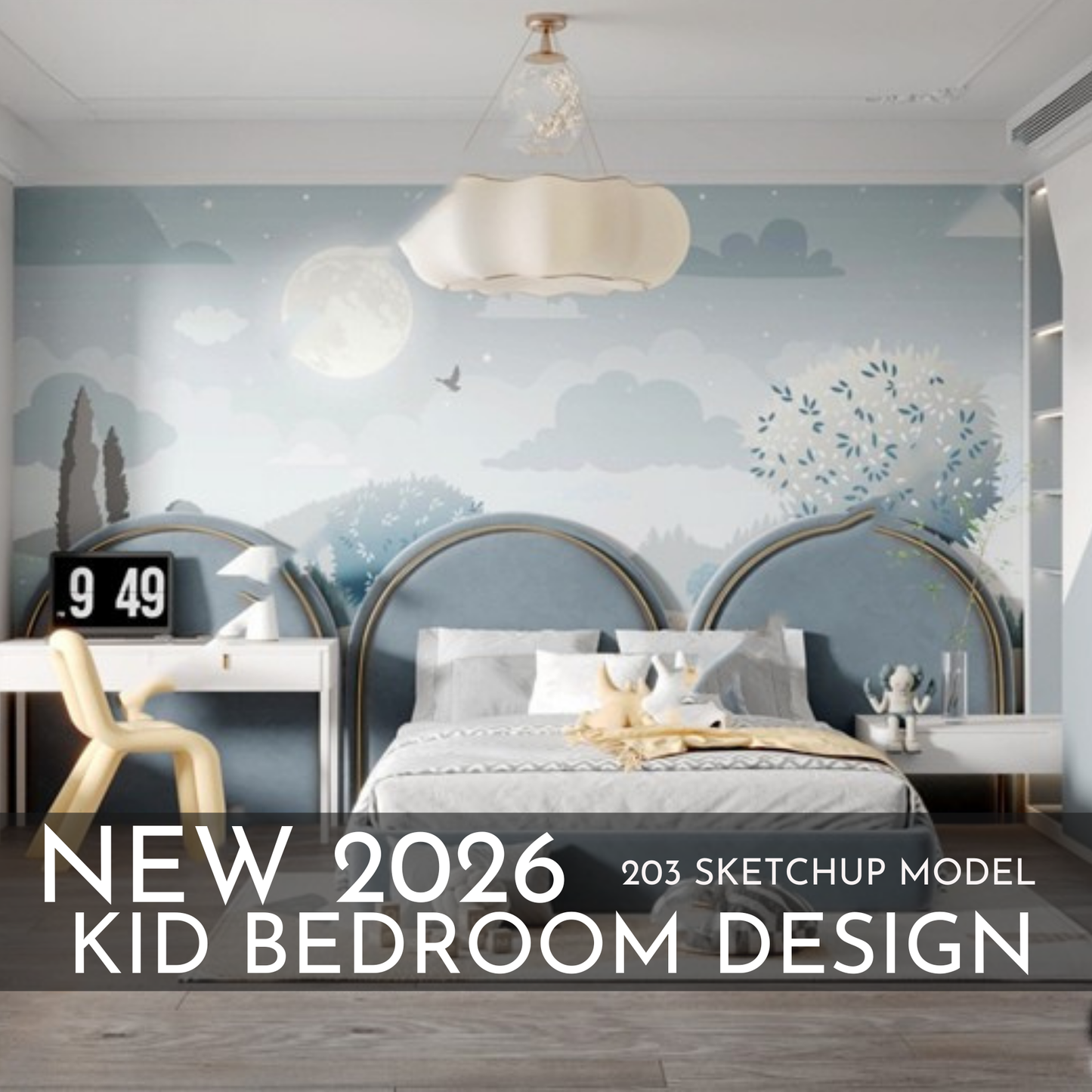 2026 New Kid Bedroom Design – 203 SketchUp 3D Models | Interior Asset Pack