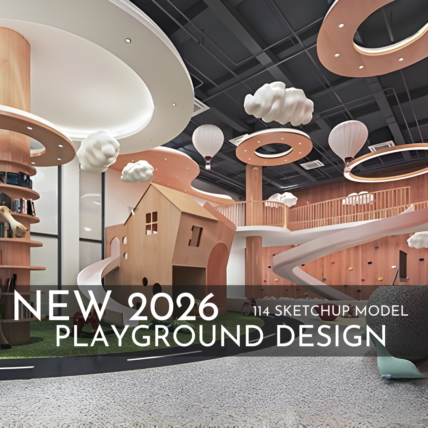 Playground Design | 114 SketchUp 3D Models | Interior & Outdoor Asset Full Bundle