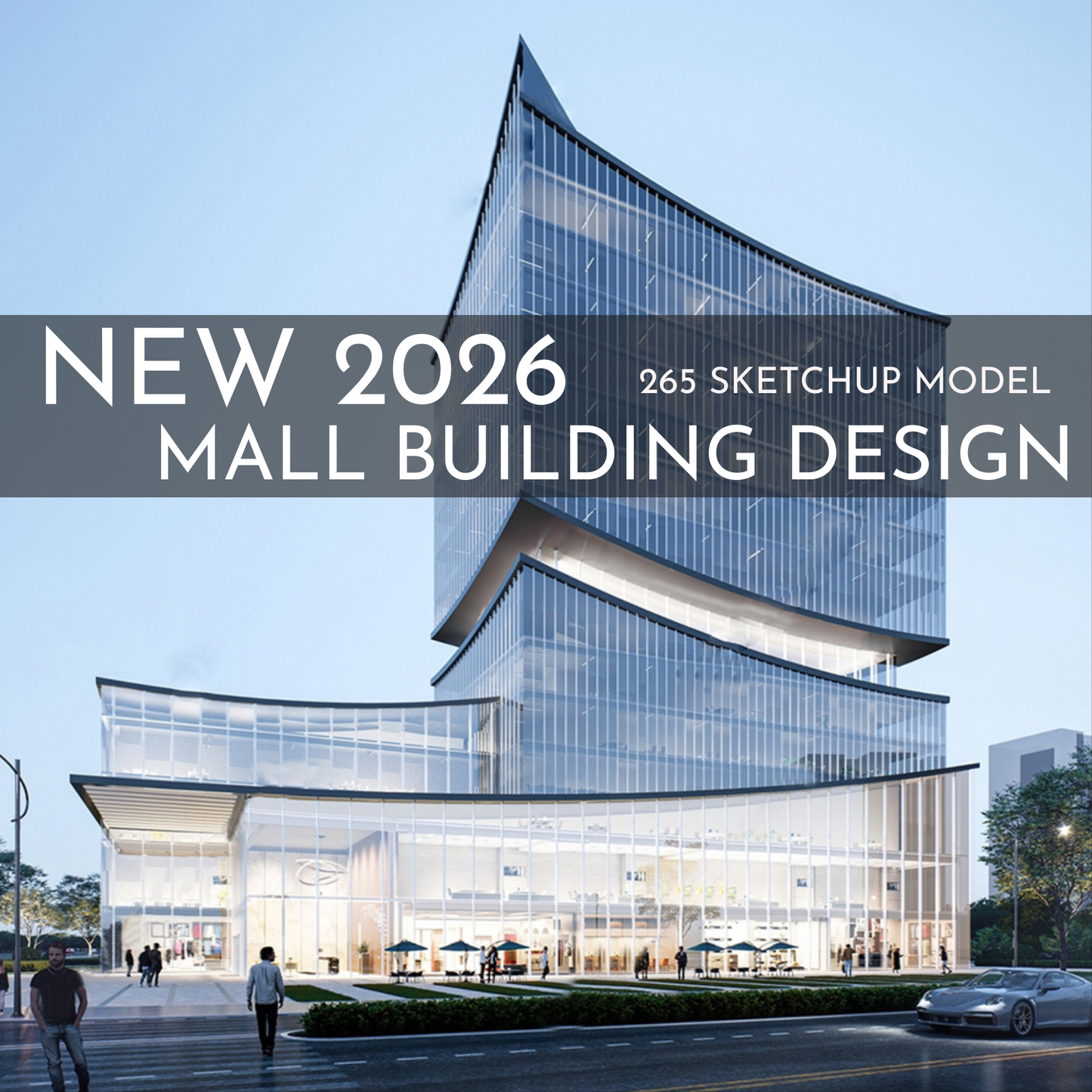 265 Mall Building SketchUp 3D Models | Commercial Interior Design Asset Pack