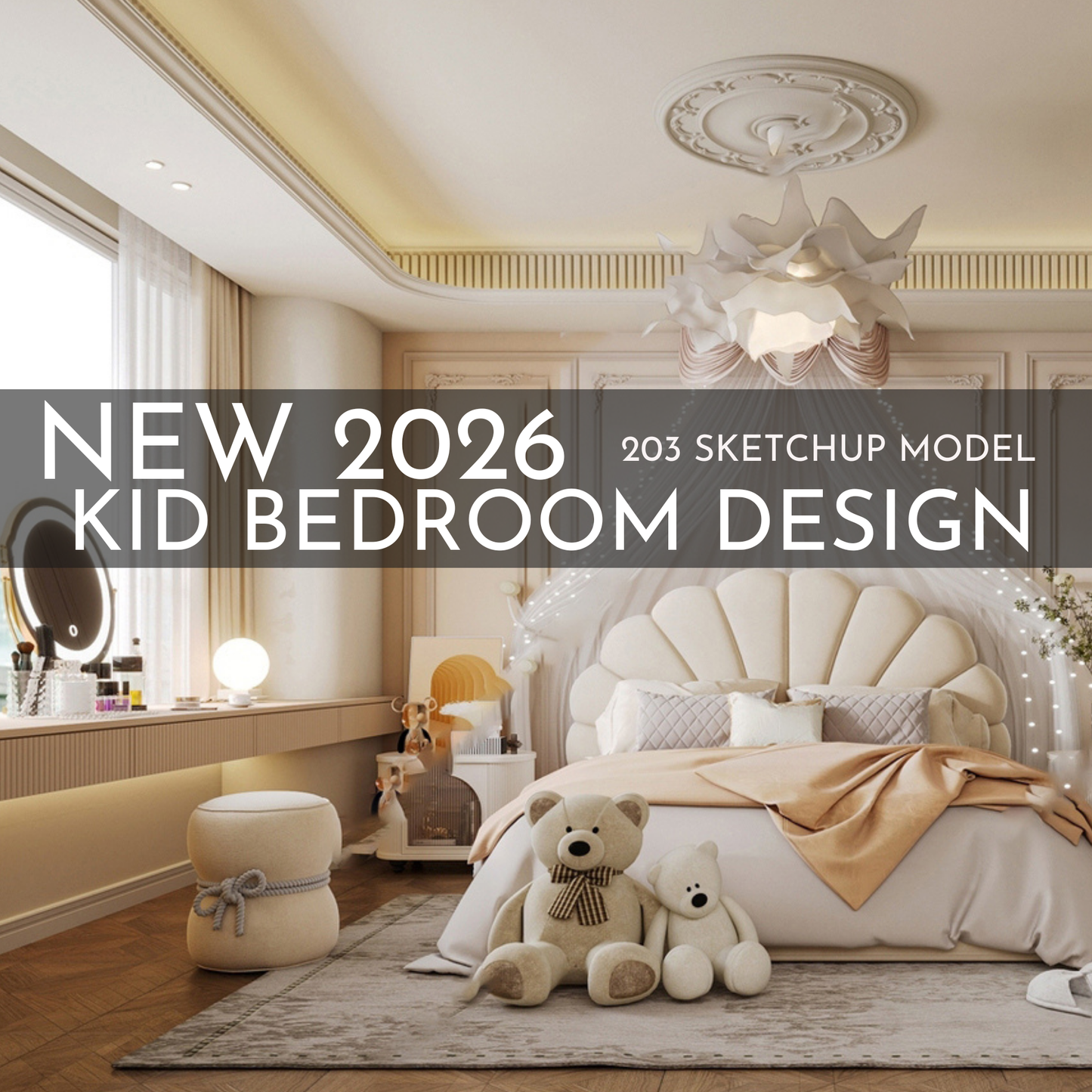 2026 New Kid Bedroom Design – 203 SketchUp 3D Models | Interior Asset Pack