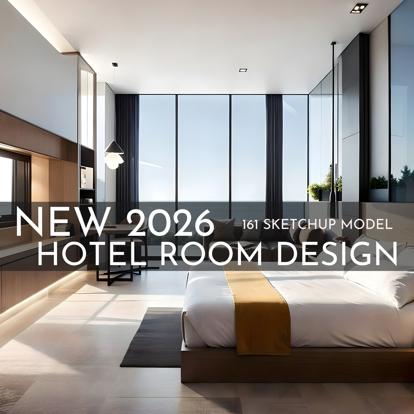 161 Hotel Room Design SketchUp 3D Models | 2026 New Design | Interior Asset Pack