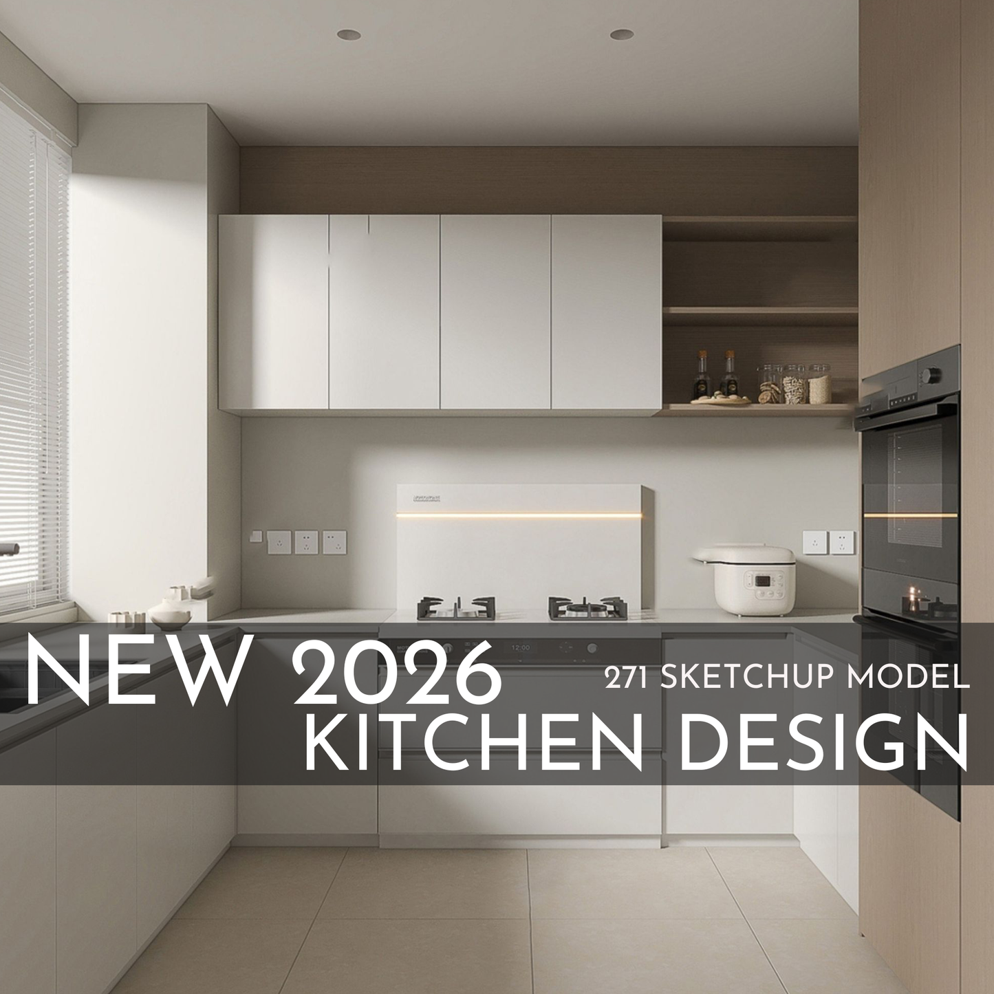 271 Kitchen SketchUp 3D Models | 2026 New Design | Interior Asset Pack