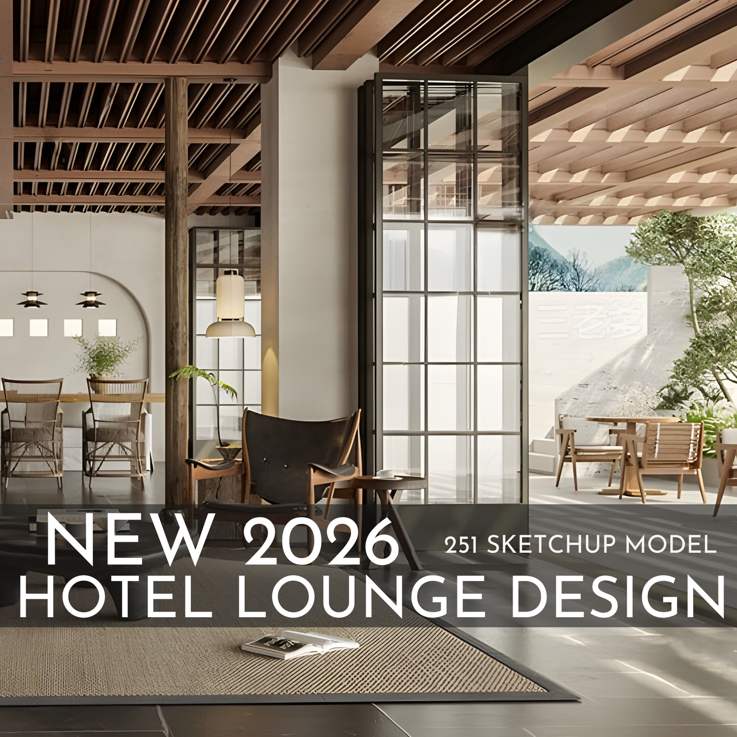 251 Hotel Lounge SketchUp 3D Models | 2026 Interior Design Asset Pack
