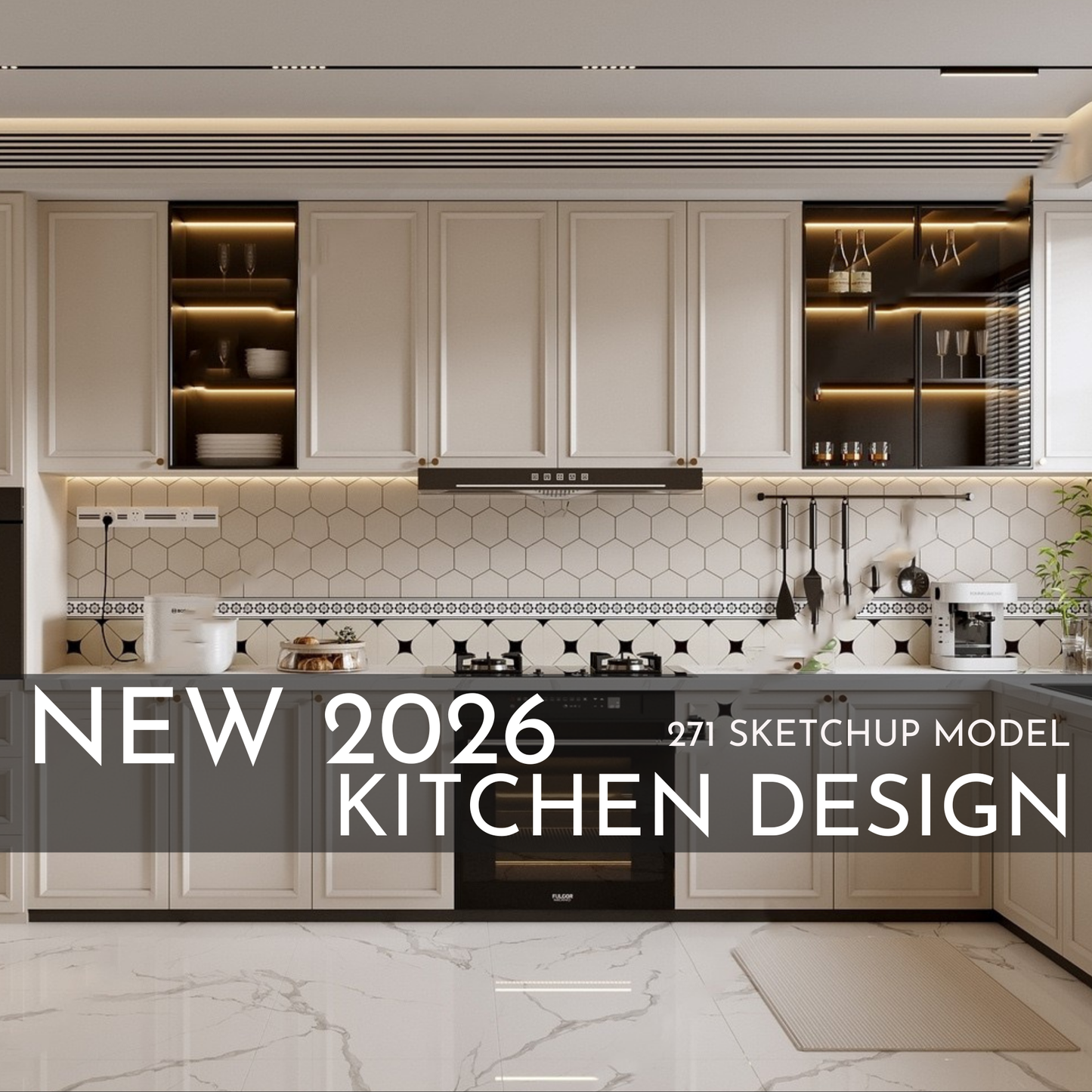 271 Kitchen SketchUp 3D Models | 2026 New Design | Interior Asset Pack