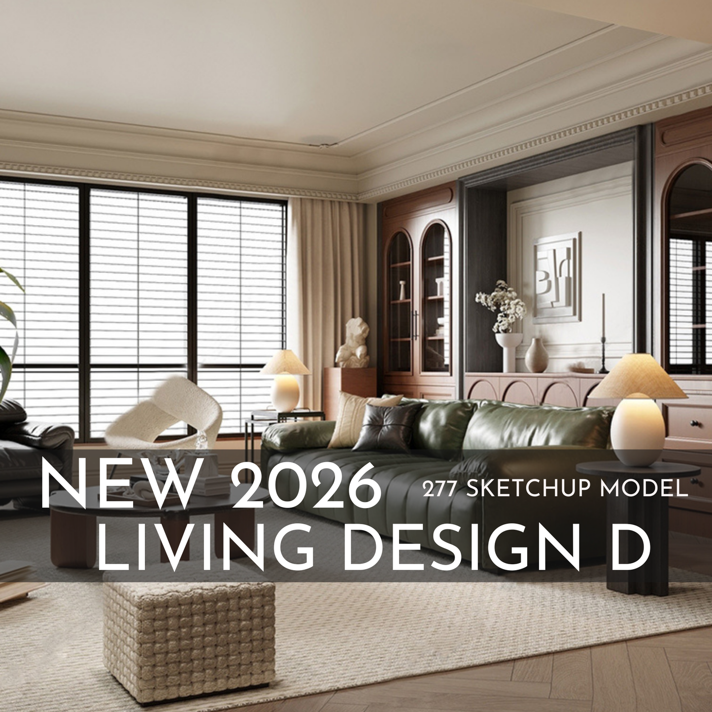 277 Living Room Design D SketchUp 3D Models | 2026 New Design | Interior Asset Pack
