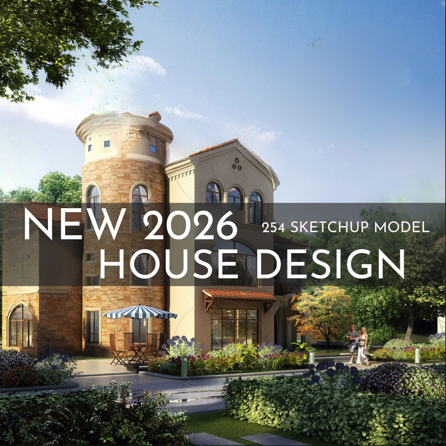 254 House Design SketchUp 3D Models | 2026 New Interior Design Bundle