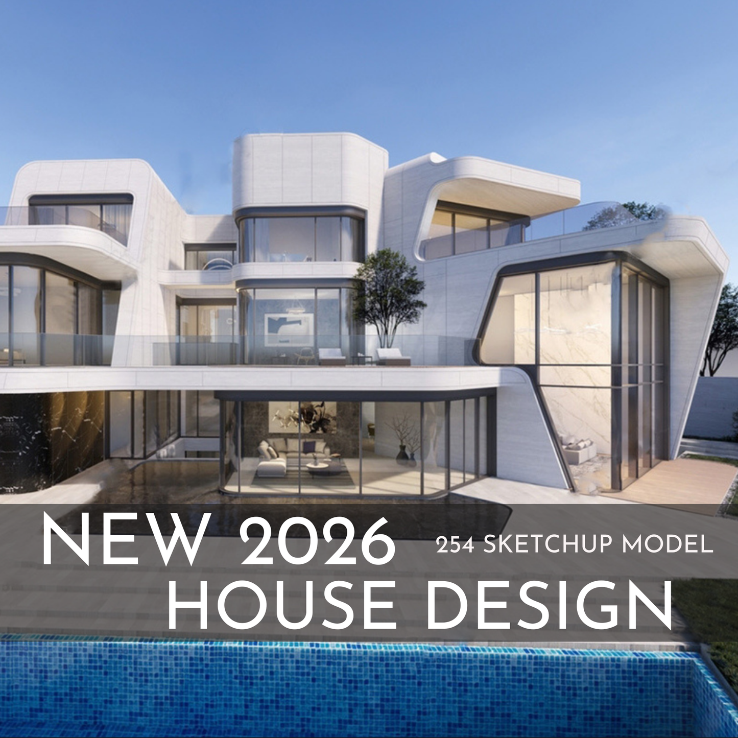 254 House Design SketchUp 3D Models | 2026 New Interior Design Bundle