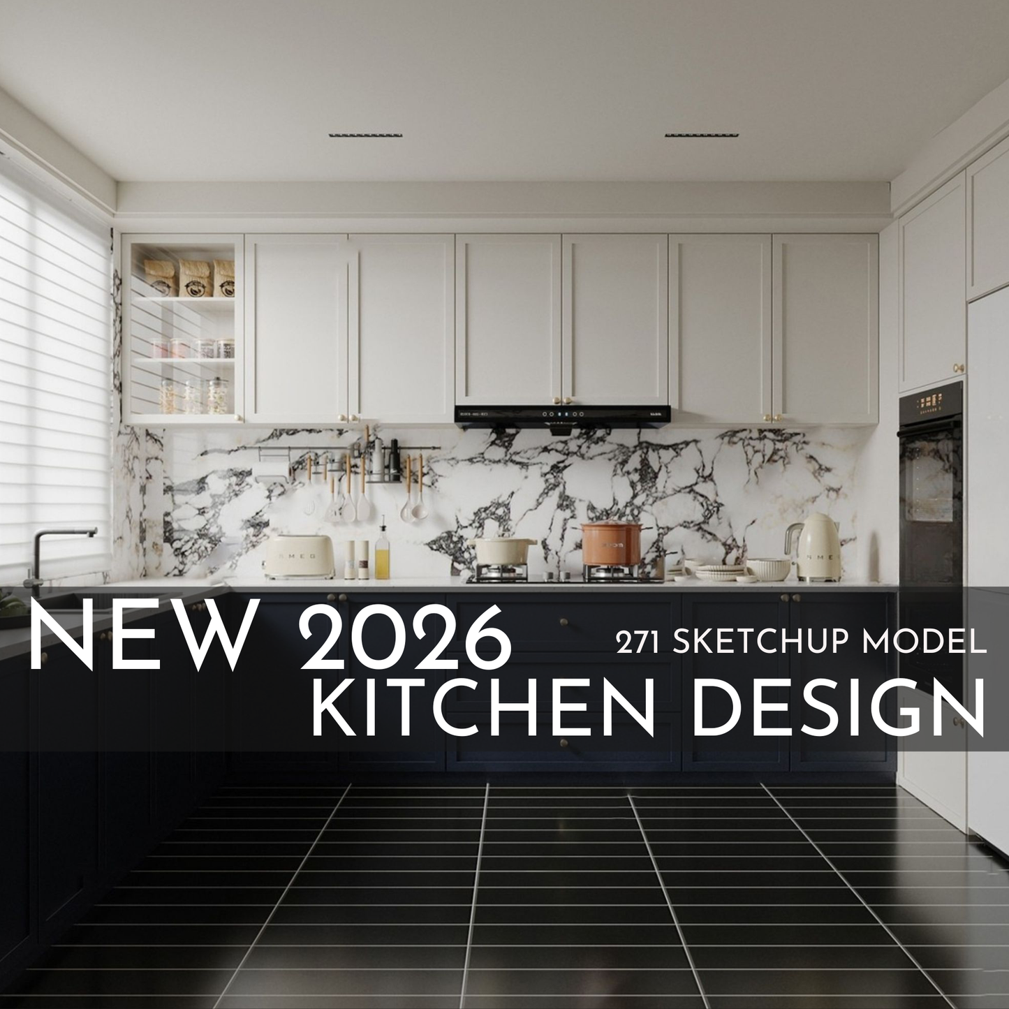 271 Kitchen SketchUp 3D Models | 2026 New Design | Interior Asset Pack