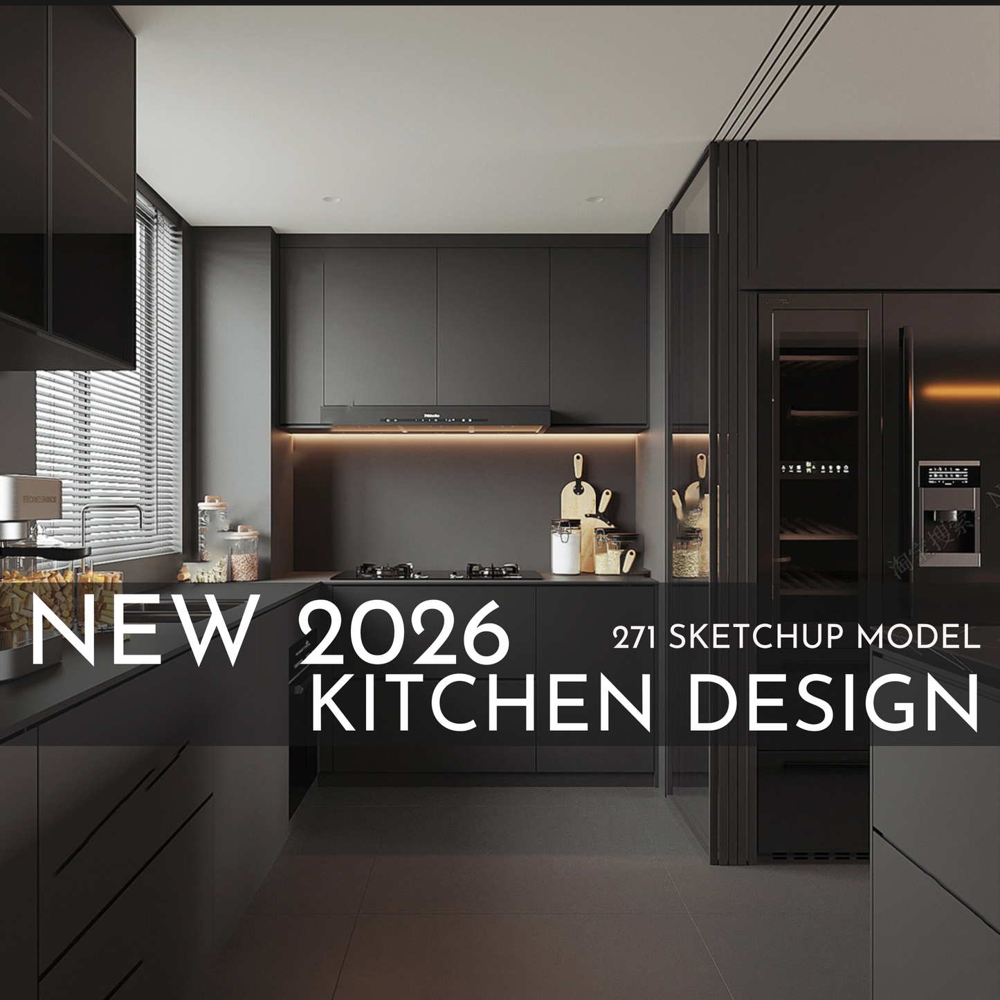 271 Kitchen SketchUp 3D Models | 2026 New Design | Interior Asset Pack