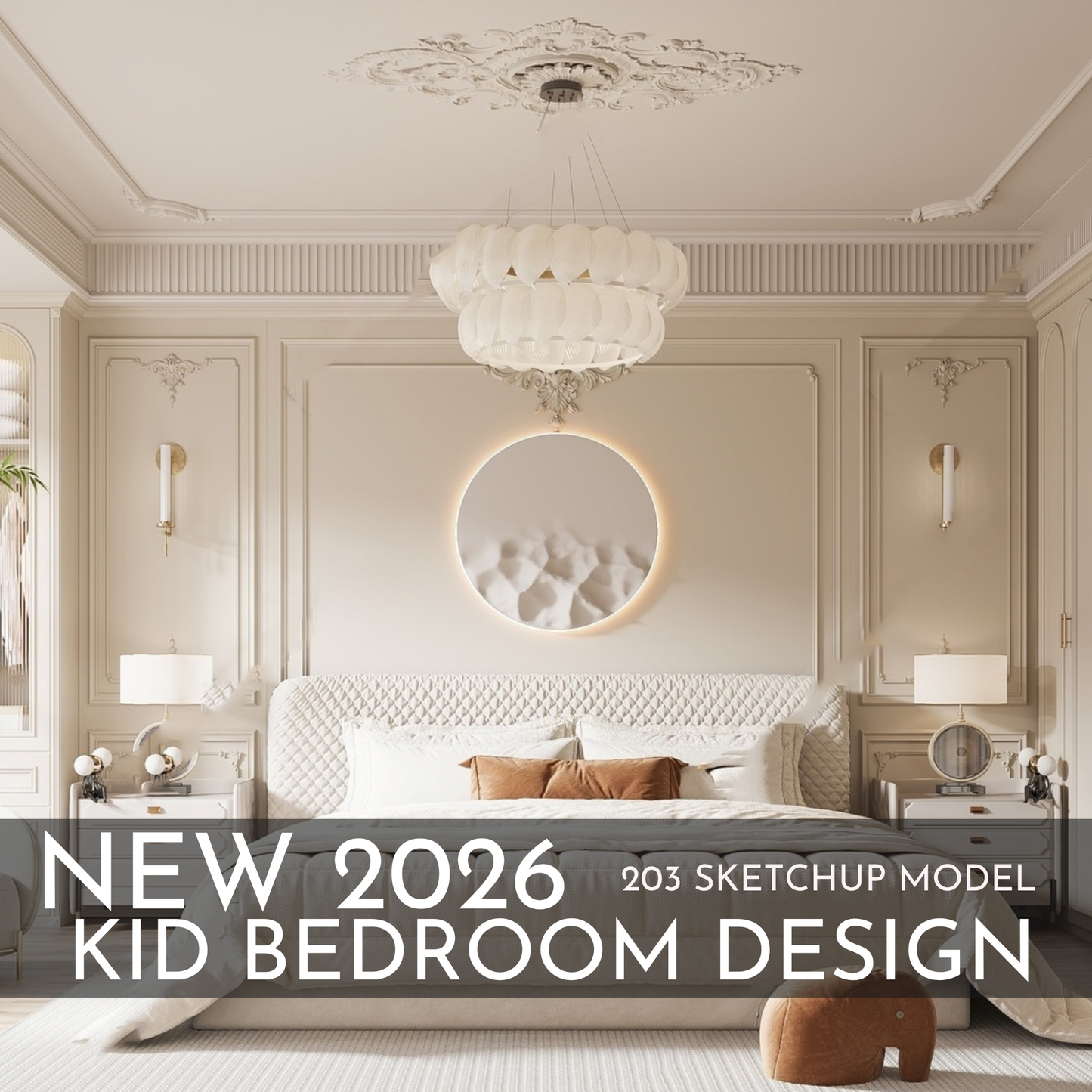 2026 New Kid Bedroom Design – 203 SketchUp 3D Models | Interior Asset Pack
