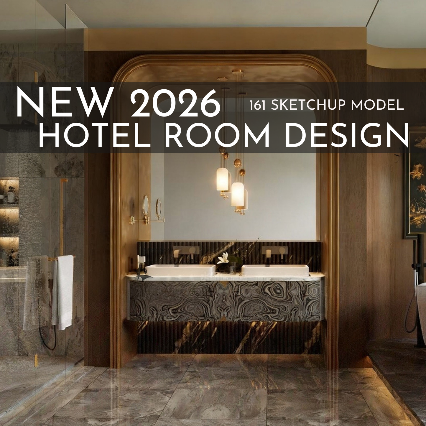 161 Hotel Room Design SketchUp 3D Models | 2026 New Design | Interior Asset Pack