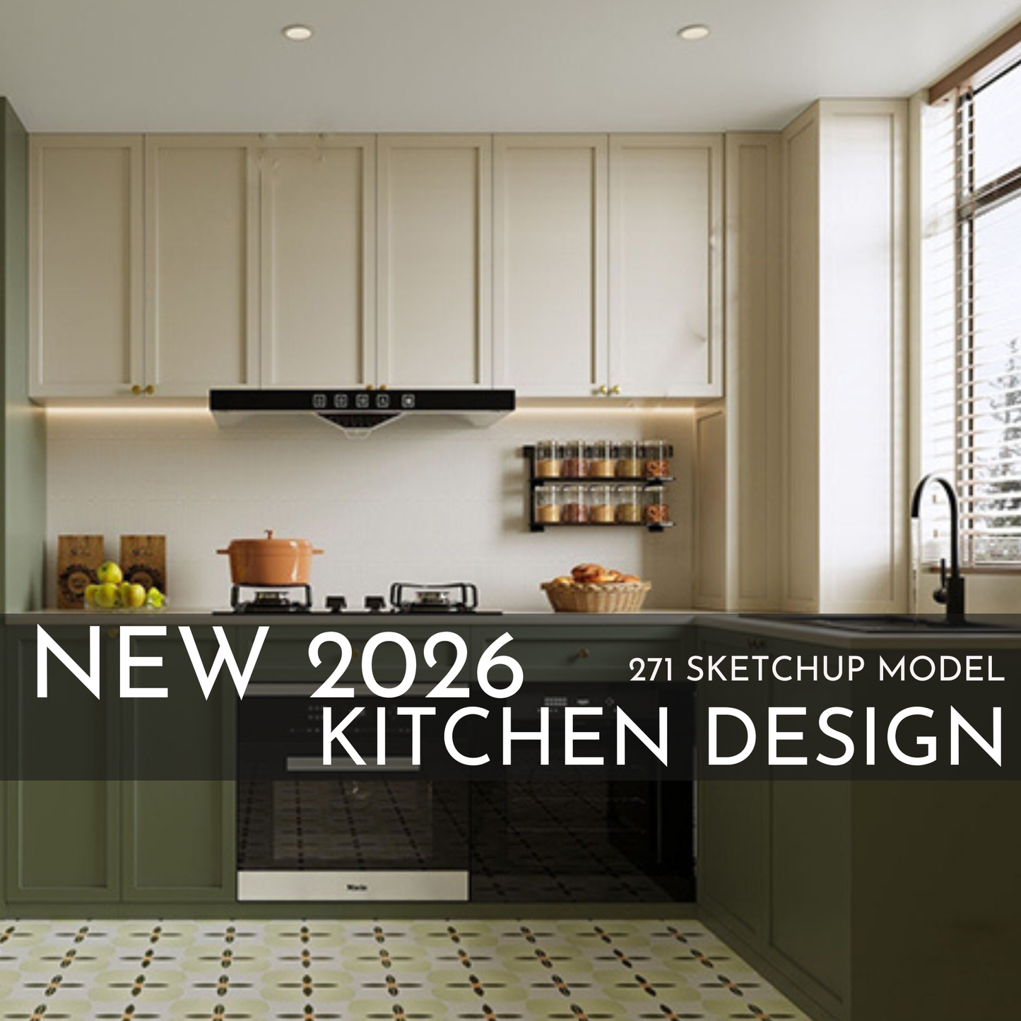 271 Kitchen SketchUp 3D Models | 2026 New Design | Interior Asset Pack