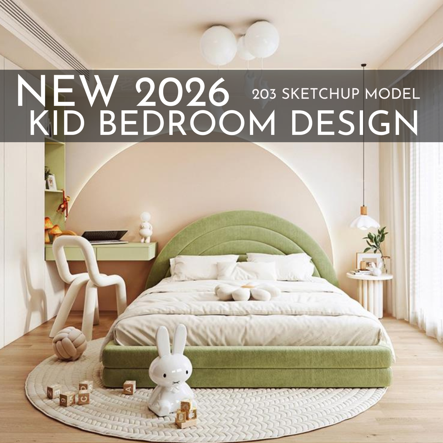 2026 New Kid Bedroom Design – 203 SketchUp 3D Models | Interior Asset Pack