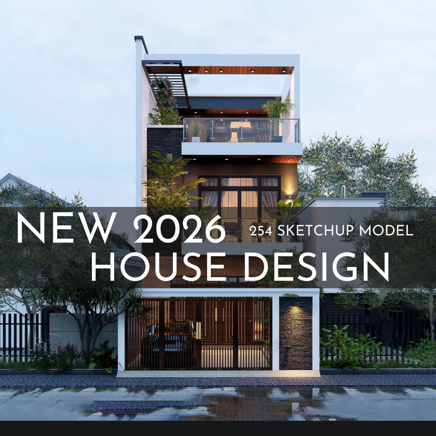 254 House Design SketchUp 3D Models | 2026 New Interior Design Bundle