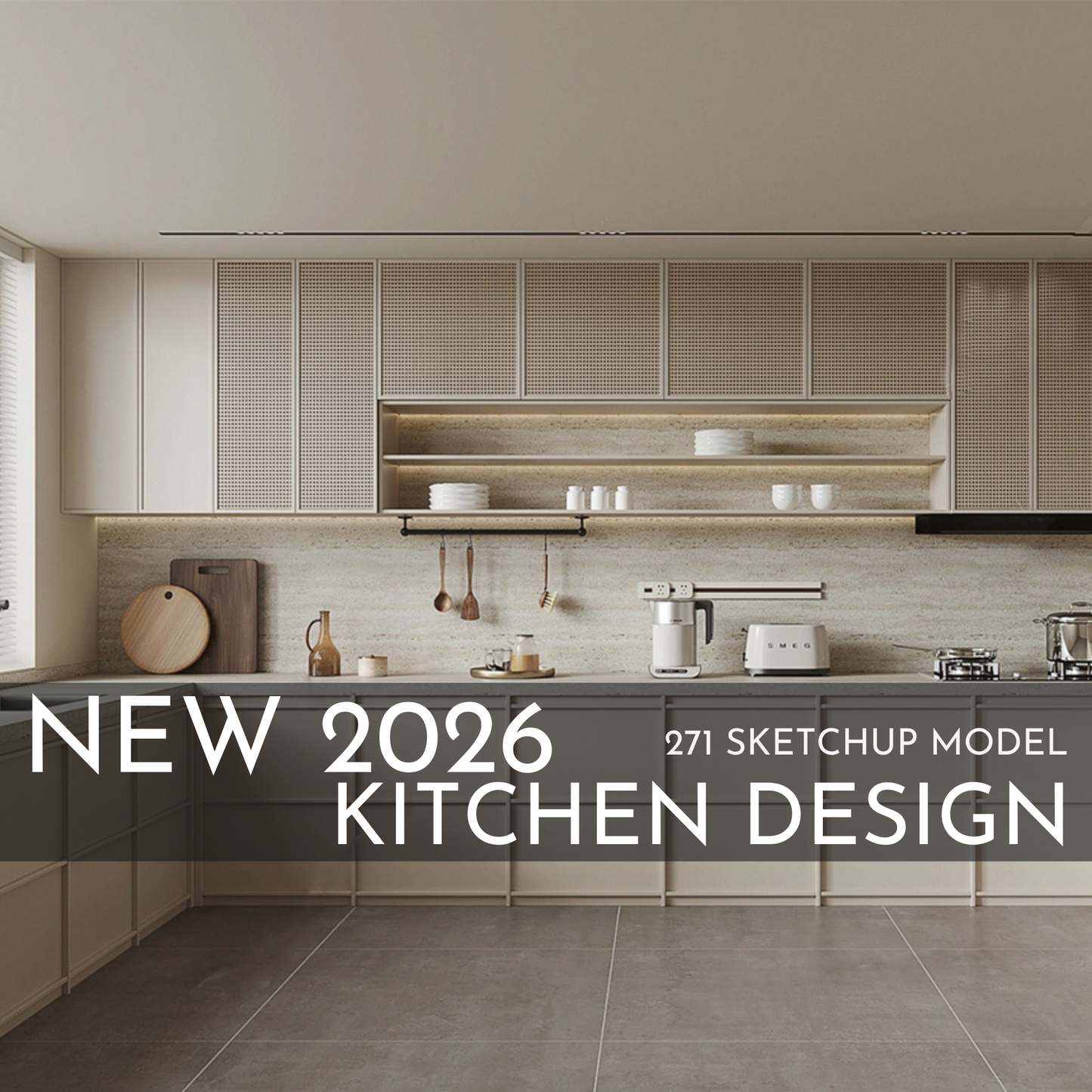 271 Kitchen SketchUp 3D Models | 2026 New Design | Interior Asset Pack
