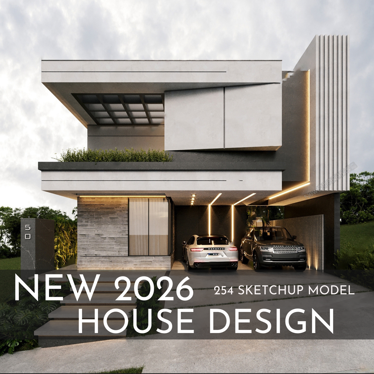 254 House Design SketchUp 3D Models | 2026 New Interior Design Bundle