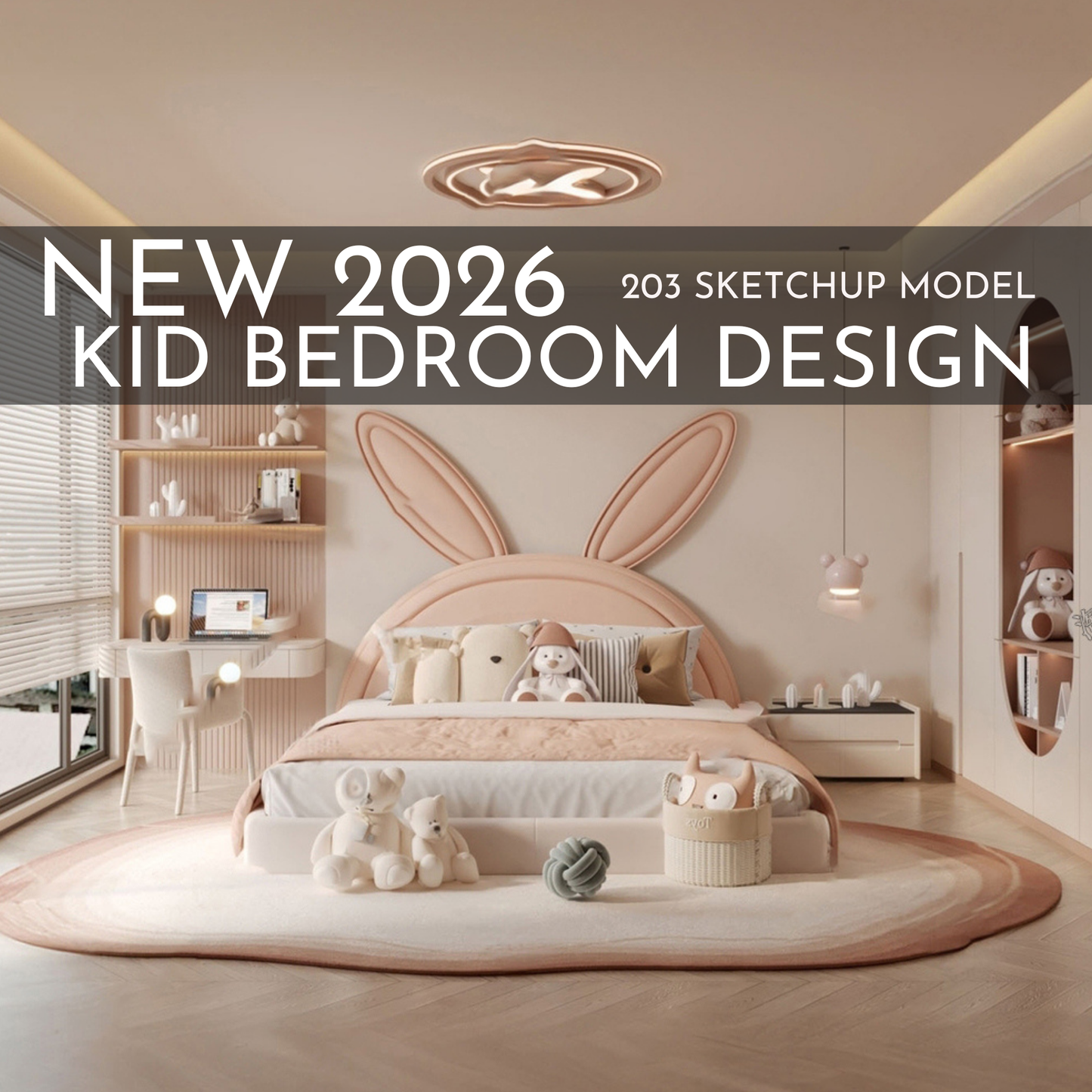 2026 New Kid Bedroom Design – 203 SketchUp 3D Models | Interior Asset Pack