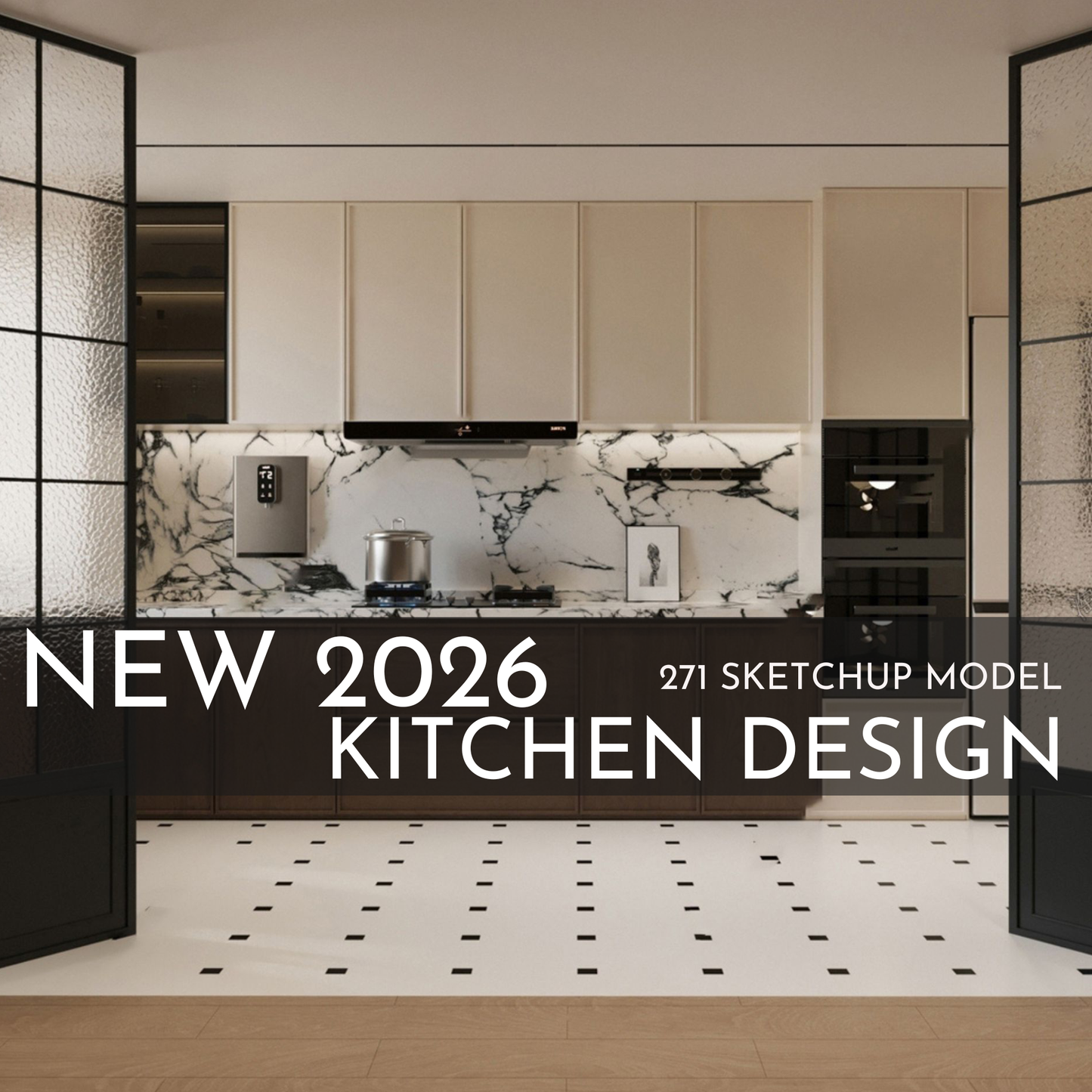 271 Kitchen SketchUp 3D Models | 2026 New Design | Interior Asset Pack
