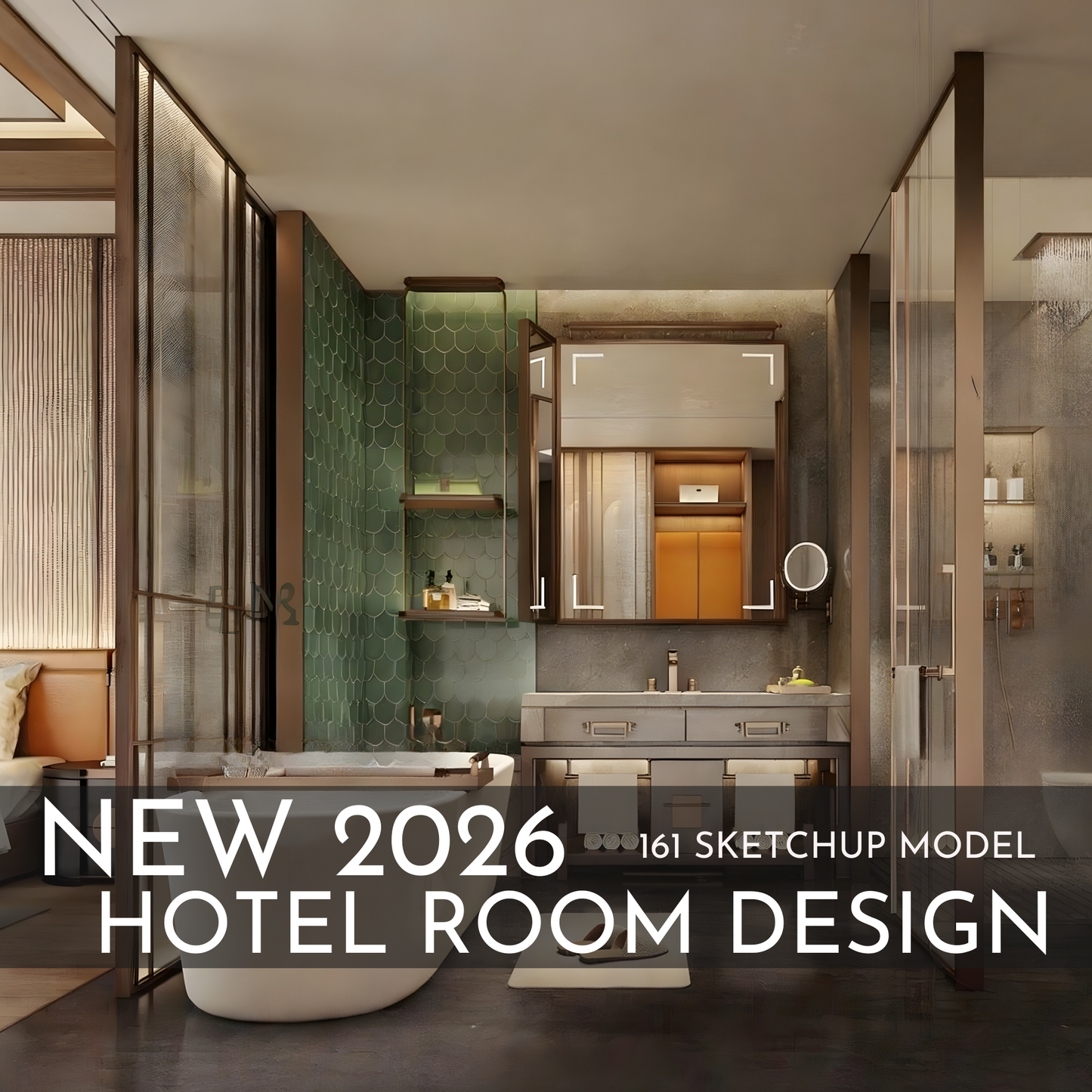 161 Hotel Room Design SketchUp 3D Models | 2026 New Design | Interior Asset Pack