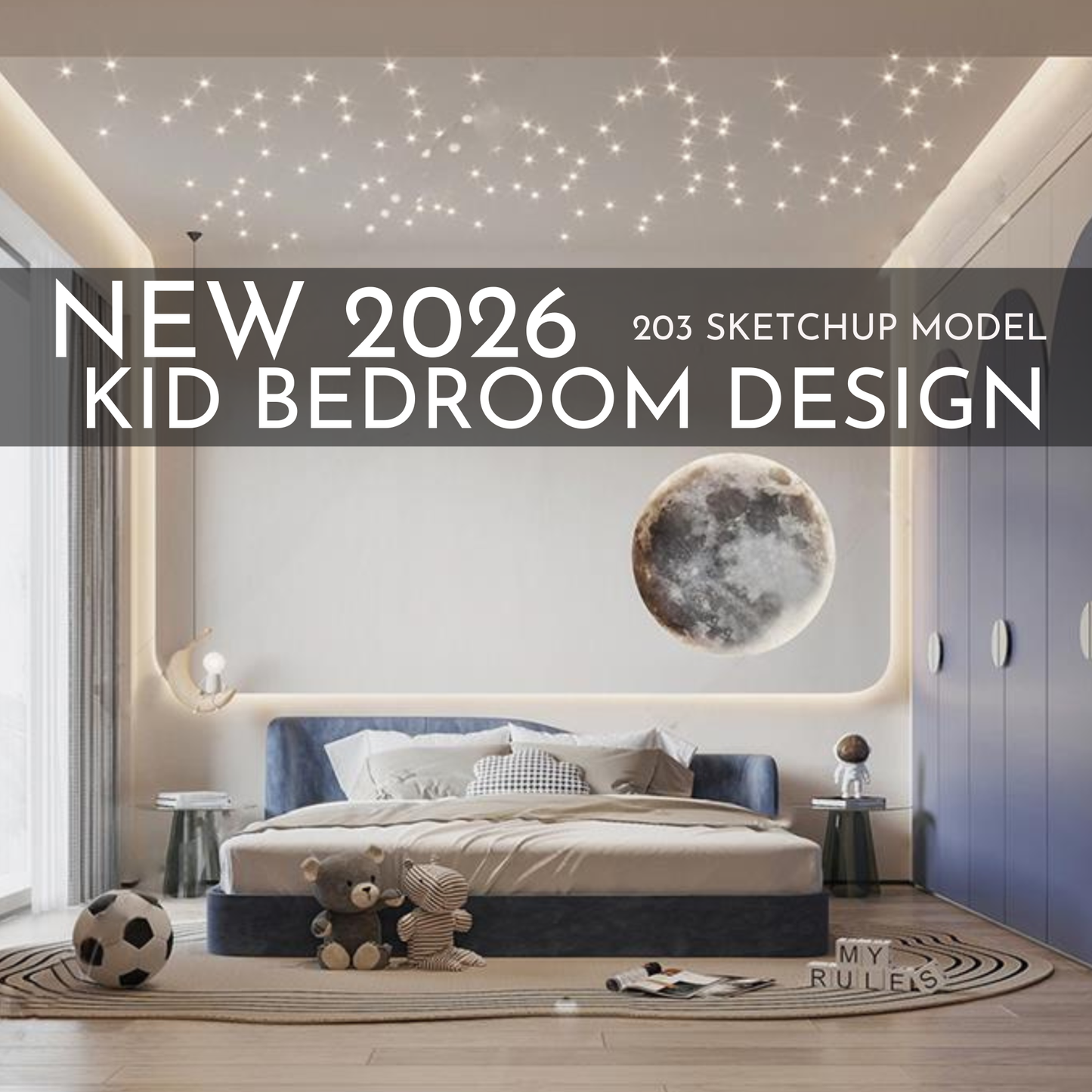 2026 New Kid Bedroom Design – 203 SketchUp 3D Models | Interior Asset Pack