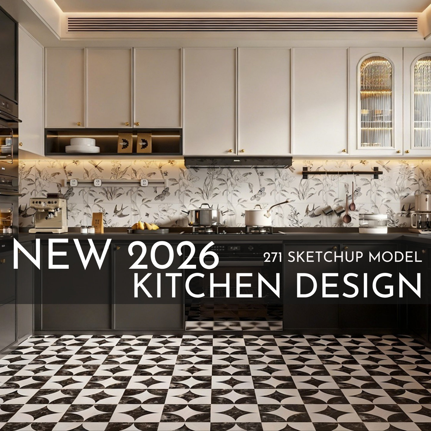 271 Kitchen SketchUp 3D Models | 2026 New Design | Interior Asset Pack